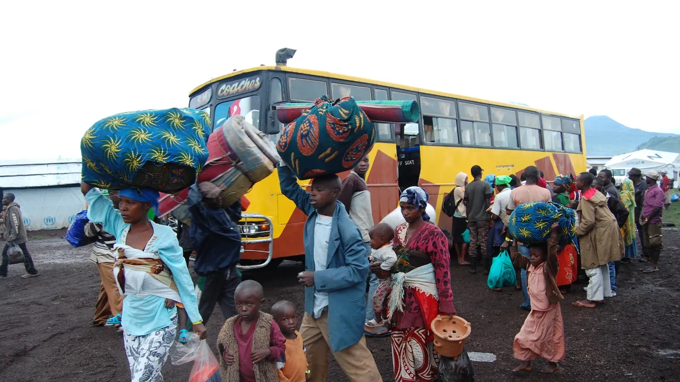 Refugees — real photography representing this cause